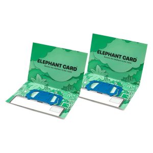 ELEPHANT CARD iPhone 連係カメラマウント for MacBook（ブルー）2枚セット