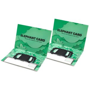 ELEPHANT CARD iPhone 連係カメラマウント for MacBook（ブラック）2枚セット